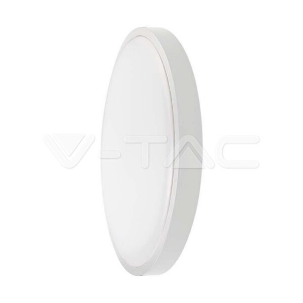 V-TAC VT-7619 24W LED Плафон Кръг Бяла Рамка 4000К IP44