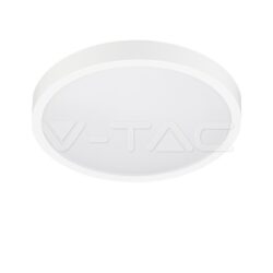 V-TAC VT-76221 30W LED Плафон Кръг Бяла Рамка 4000К IP44