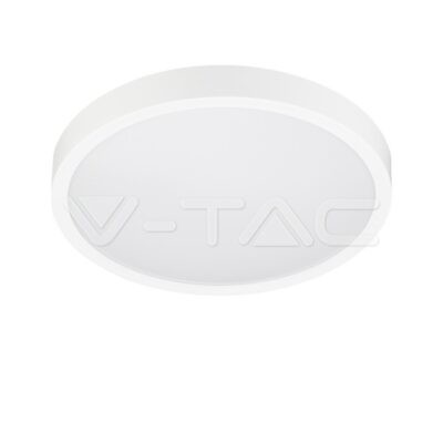 V-TAC VT-76221 30W LED Плафон Кръг Бяла Рамка 4000К IP44