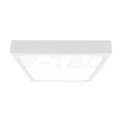 V-TAC VT-7629 24W LED Плафон Квадрат Бяла Рамка 6400К IP44