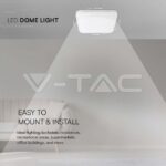 V-TAC VT-76301 30W LED Плафон Квадрат Бяла Рамка 3000К IP44