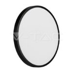 V-TAC VT-7633 18W LED Плафон Кръг Черна Рамка 3000К IP44