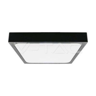 V-TAC VT-7643 18W LED Плафон Квадрат Черна Рамка 4000К IP44