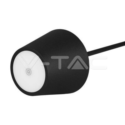 V-TAC VT-7652 2W LED Настолна Лампа 4400mA Батерия Черно Тяло IP54 3000K