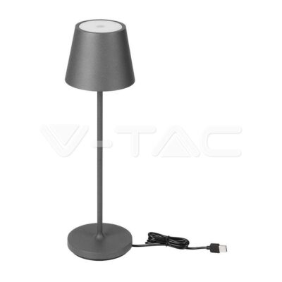 V-TAC VT-7653 2W LED Настолна Лампа 4400mA Батерия Зелено Тяло IP54 3000K