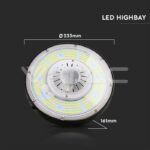 V-TAC VT-7655 LED Камбана 100W Meanwell Driver 4000K Димираща