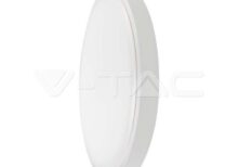 V-TAC VT-7659 18W LED Плафон Кръг Микровълнов Сензор Бяла Рамка 3000К IP44