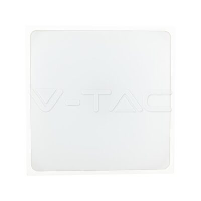 V-TAC VT-7667 24W LED Плафон Квадрат Микровълнов Сензор Черна Рамка 4000К IP44