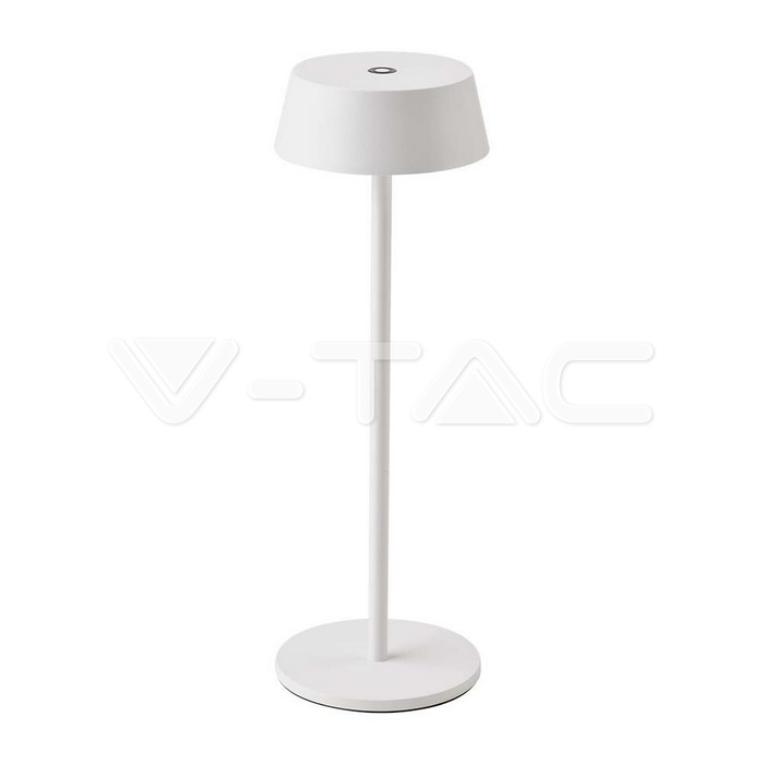 V-TAC VT-7689 2W LED Настолна Лампа Бяло Тяло 3000К IP54