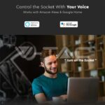 V-TAC VT-7698 SMART Контакт WIFI съвместим с Amazon Alexa и Google Home