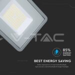 V-TAC VT-21771 100W LED Прожектор SAMSUNG Чип SMD Slim Сиво Тяло 6500К