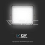 V-TAC VT-7822 6W LED Соларен Прожектор 4000K Сменяема Батерия Черно Тяло