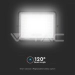 V-TAC VT-7826 15W LED Соларен Прожектор 4000K Сменяема Батерия Черно Тяло