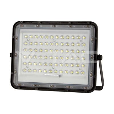 V-TAC VT-7825 15W LED Соларен Прожектор 6400K Сменяема Батерия Черно Тяло