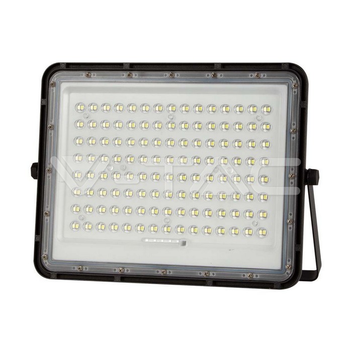 V-TAC VT-7827 20W LED Соларен Прожектор 6400K Сменяема Батерия Черно Тяло