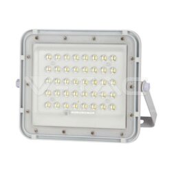 V-TAC VT-7842 10W LED Соларен Прожектор 4000K Сменяема Батерия Бяло Тяло