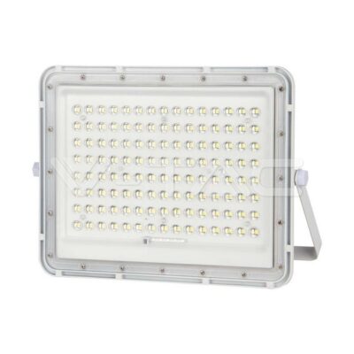 V-TAC VT-7846 20W LED Соларен Прожектор 4000K Сменяема Батерия Бяло Тяло