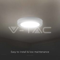 V-TAC VT-7872 6W LED Панел Външен Монтаж Кръг 6400К