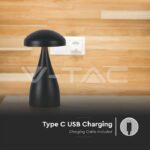 V-TAC VT-7895 LED Настолна Лампа 800mAh Батерия 120x220 3 в 1 Черно Тяло