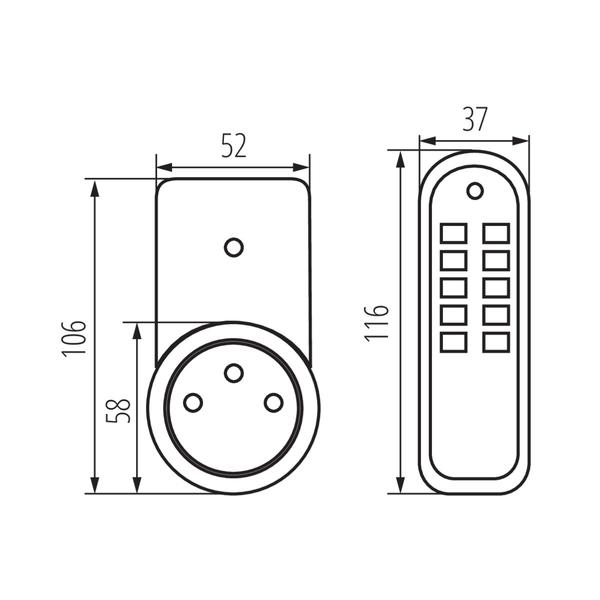 Kanlux 7980 Комплект Таймери/програматори за управление APO 220V IP20