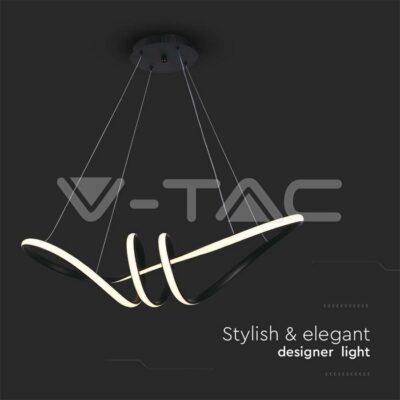 V-TAC VT-8010 24W LED Висяща Декоративна Лампа 720*300 Черно Тяло 3000K