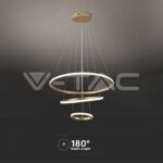 V-TAC VT-8019 32W LED Висяща Декоративна Лампа 600*400*200 Златно Тяло 3000K