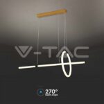 V-TAC VT-8022 16W LED Висяща Декоративна Лампа 860*300 Черно Тяло 3000K