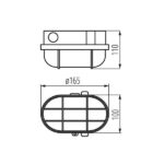 Kanlux 8092 Канално осветително тяло MILO E27 220V