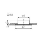 Kanlux 811 Точково мебелно осветително тяло GAVI G4 12V IP20