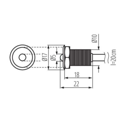 Kanlux 8120 Светлинен акцент LED OYO 12V 0.22W 6500K IP68