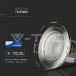 V-TAC VT-8173 5W LED Луна Пожароустойчива Никел Димираща 3000К