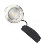 V-TAC VT-8173 5W LED Луна Пожароустойчива Никел Димираща 3000К