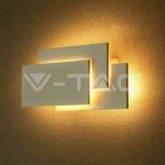 V-TAC VT-8203 12W LED Стенна Лампа Бяло Тяло IP20 Неутрално Бяла Светлина