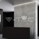 V-TAC VT-8203 12W LED Стенна Лампа Бяло Тяло IP20 Неутрално Бяла Светлина