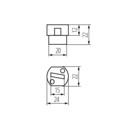 Kanlux 8220 Фасунга за източник на светлина HLDR-G9 220V