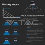 V-TAC VT-8279 Соларно тяло 6.8W Неутрална Светлина+Неутрална Светлина Черно Тяло