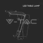 V-TAC VT-8500 4W LED Настолна Лампа Черна