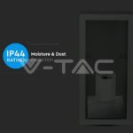 V-TAC VT-8517 Стенна Лампа 1*27 Черна Прозрачна