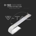 V-TAC VT-8520 6.5W LED Настолна Лампа 3in1 Бяла