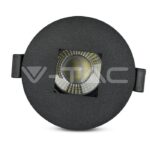 V-TAC VT-8598 GU10 Корпус Луна Квадрат Черно + Черно