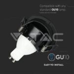 V-TAC VT-8608 GU10 Корпус Луна Полукръг Черно + Черно