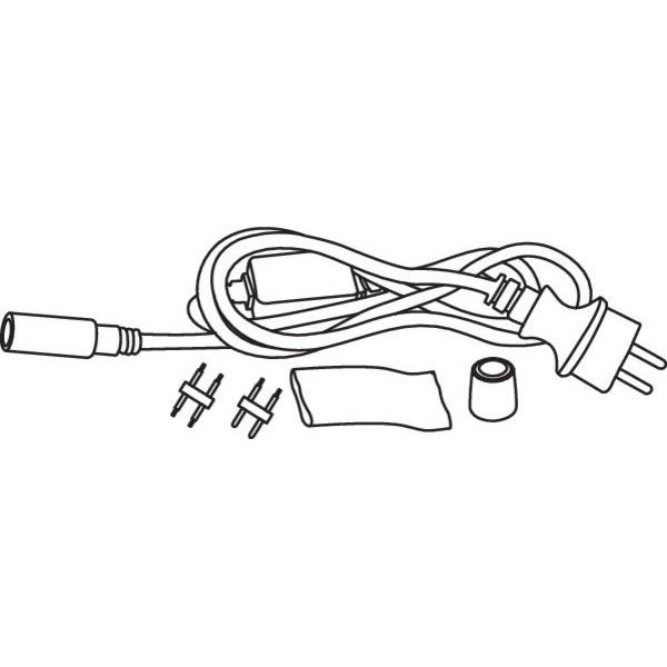 Kanlux 8637 Присъединителен кабел за светлинни маркучи GIVRO PR SET 220V IP44