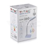 V-TAC VT-8671 3W LED Настолна Лампа Бяло Тяло 3000K