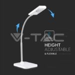 V-TAC VT-8671 3W LED Настолна Лампа Бяло Тяло 3000K