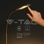 V-TAC VT-8671 3W LED Настолна Лампа Бяло Тяло 3000K