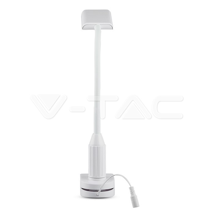 V-TAC VT-8672 7W LED Настолна Лампа С Щипка Бяла 3000K