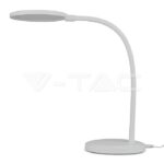 V-TAC VT-8673 7W LED Настолна Лампа Димираща Бяло Тяло 3000K