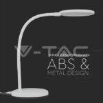 V-TAC VT-8673 7W LED Настолна Лампа Димираща Бяло Тяло 3000K