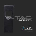 V-TAC VT-8698 12W Стенна Лампа Бетон Тъмно Сив