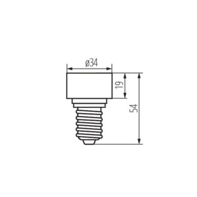 Kanlux 8851 Преходник фасунга-адаптер за цокли HLDR| IP00 35W E14|G10 220V